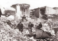 Yungay en el terremoto de 1970
